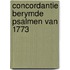 Concordantie berymde psalmen van 1773