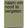 Naam om nooit te vergeten door Boerrigter