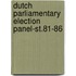 Dutch parliamentary election panel-st.81-86