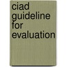 Ciad guideline for evaluation by Schraagen