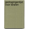 Gedragingenlijst voor leraren by J.J. Louwe