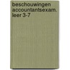 Beschouwingen accountantsexam. leer 3-7 by Koning