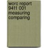 Worc report 9411 001 measuring comparing