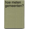 Hoe meten gemeenten? by A. Verweij