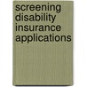 Screening Disability Insurance Applications door Ph. de Jong