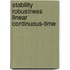 Stability robustness linear continuous-time