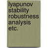 Lyapunov stability robustness analysis etc. by Luo