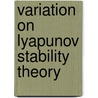 Variation on lyapunov stability theory door Banning
