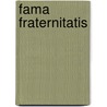 Fama fraternitatis door Onbekend