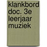 Klankbord doc. 3e leerjaar muziek by Brand