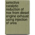 Selective catalytic reduction of NOx from diesel engine exhaust using injection of urea