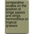 Comparative studies on the position of striga aspera and striga hermonthica on tropical grasses