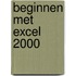 Beginnen met Excel 2000