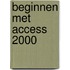 Beginnen met Access 2000