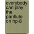 Everybody can play the panflute on hp-8
