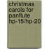 Christmas carols for panflute hp-15/hp-20