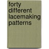 Forty different lacemaking patterns door Vandenhorst