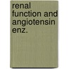 Renal function and angiotensin enz. door Heutmekers