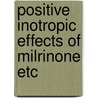 Positive inotropic effects of milrinone etc door Onbekend