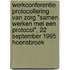Werkconferentie protocollering van zorg "Samen werken met een protocol", 22 september 1995 Hoensbroek
