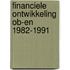 Financiele ontwikkeling ob-en 1982-1991