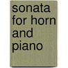 Sonata for horn and piano door K. Turner