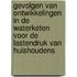 Gevolgen van ontwikkelingen in de waterketen voor de lastendruk van huishoudens