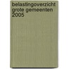 Belastingoverzicht grote gemeenten 2005 by M.A. Allers
