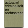 Actua.ml Criminaliteit en rechtsstaat door H.M.J. Francort