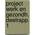 Project werk en gezondh. deelrapp. 1