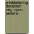 Werkbeleving docenten vrtg. spec. onderw