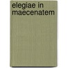 Elegiae in maecenatem door Schoonhoven