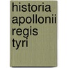 Historia apollonii regis tyri door Kortekaas