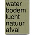 Water bodem lucht natuur afval