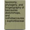 Taxonomy, phylogeny, and biogeography of baccaurea distichirhops, and nothobaccaurea ( euphorbiaceae ) by R.M.A.P. Haegens