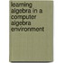 Learning algebra in a computer algebra environment