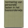 Normering van personele lasten in het basisonderwijs door D.C. van Ingen