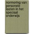 Normering van personele lasten in het speciaal onderwijs