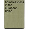 Homelessness in the European union door D. Avramov
