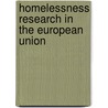 Homelessness research in the European Union door J. Doherty