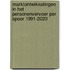 Marktontwikkelingen in het personenvervoer per spoor 1991-2020