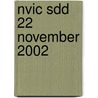 NVIC SDD 22 november 2002 door Onbekend