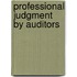 Professional judgment by auditors