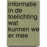 Informatie in de toelichting wat kunnen we er mee door Onbekend