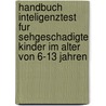 Handbuch Inteligenztest fur sehgeschadigte Kinder im Alter von 6-13 Jahren by R. Dekker