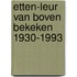 Etten-Leur van boven bekeken 1930-1993