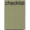 Checklist door M. Sijtstra