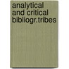 Analytical and critical bibliogr.tribes door Emily Cooper