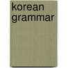 Korean grammar door Ramstedt