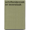Schriftonderzoek en levenstaak door P. Niemeijer